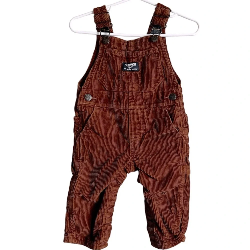 OshKosh B’Gosh Baby Boy‎ Corduroy Fleece Lined Overalls